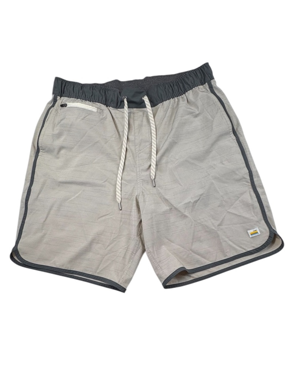 !!!!!! SOLD !!!! Large Gray Unlined Activewear Banks 7" Inseam Pockets